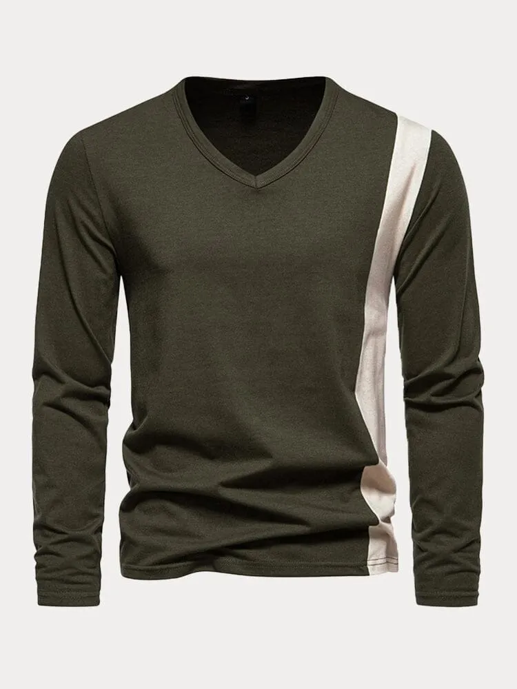 100% Cotton Splicing Basic Tee