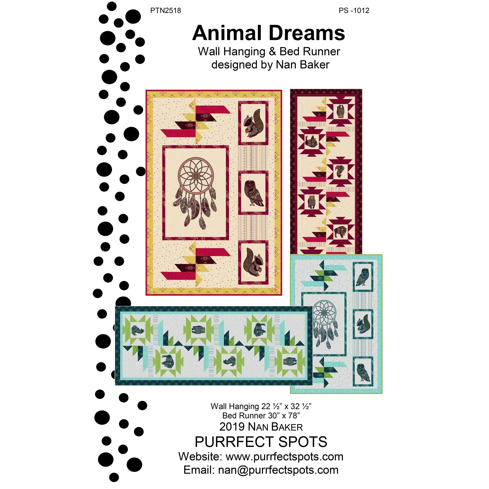 Animal Dreams Quilt Pattern PS-1012 - Paper Pattern