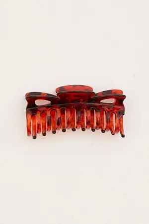 Animal Print Tortoiseshell Classic Claw Clip