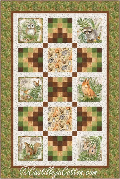 Animals and Ferns Quilt CJC-54193e - Downloadable Pattern