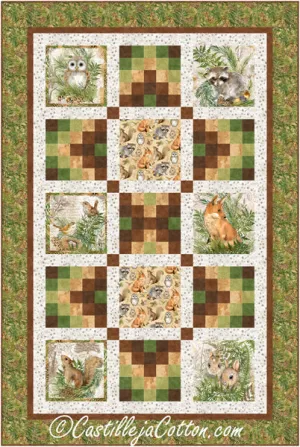 Animals and Ferns Quilt CJC-54193e - Downloadable Pattern
