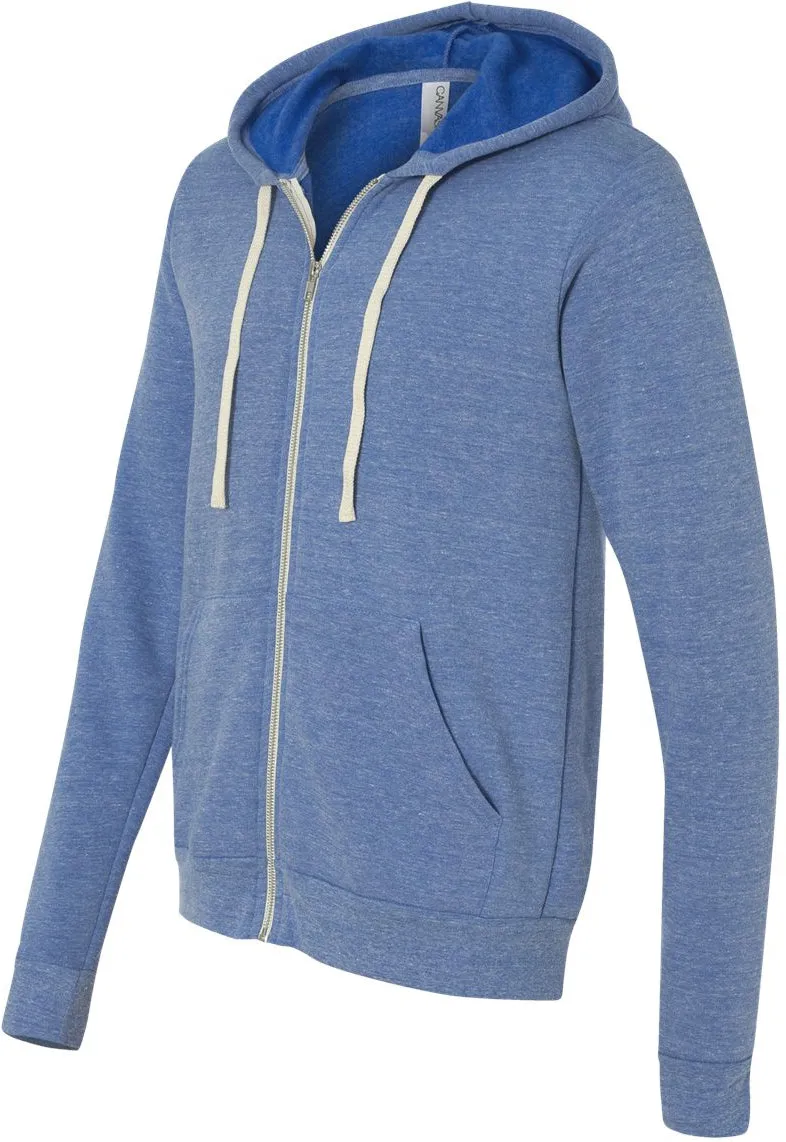 Bella Canvas Unisex Triblend Sponge Fleece Full-Zip Hoodie