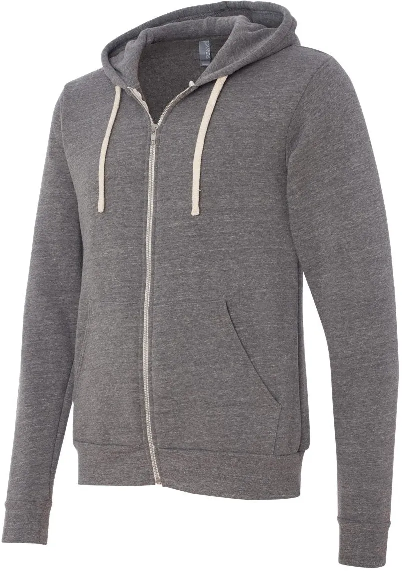 Bella Canvas Unisex Triblend Sponge Fleece Full-Zip Hoodie