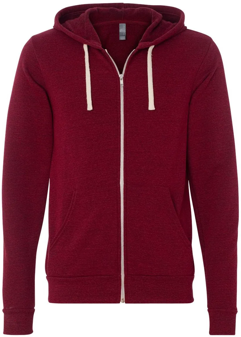 Bella Canvas Unisex Triblend Sponge Fleece Full-Zip Hoodie