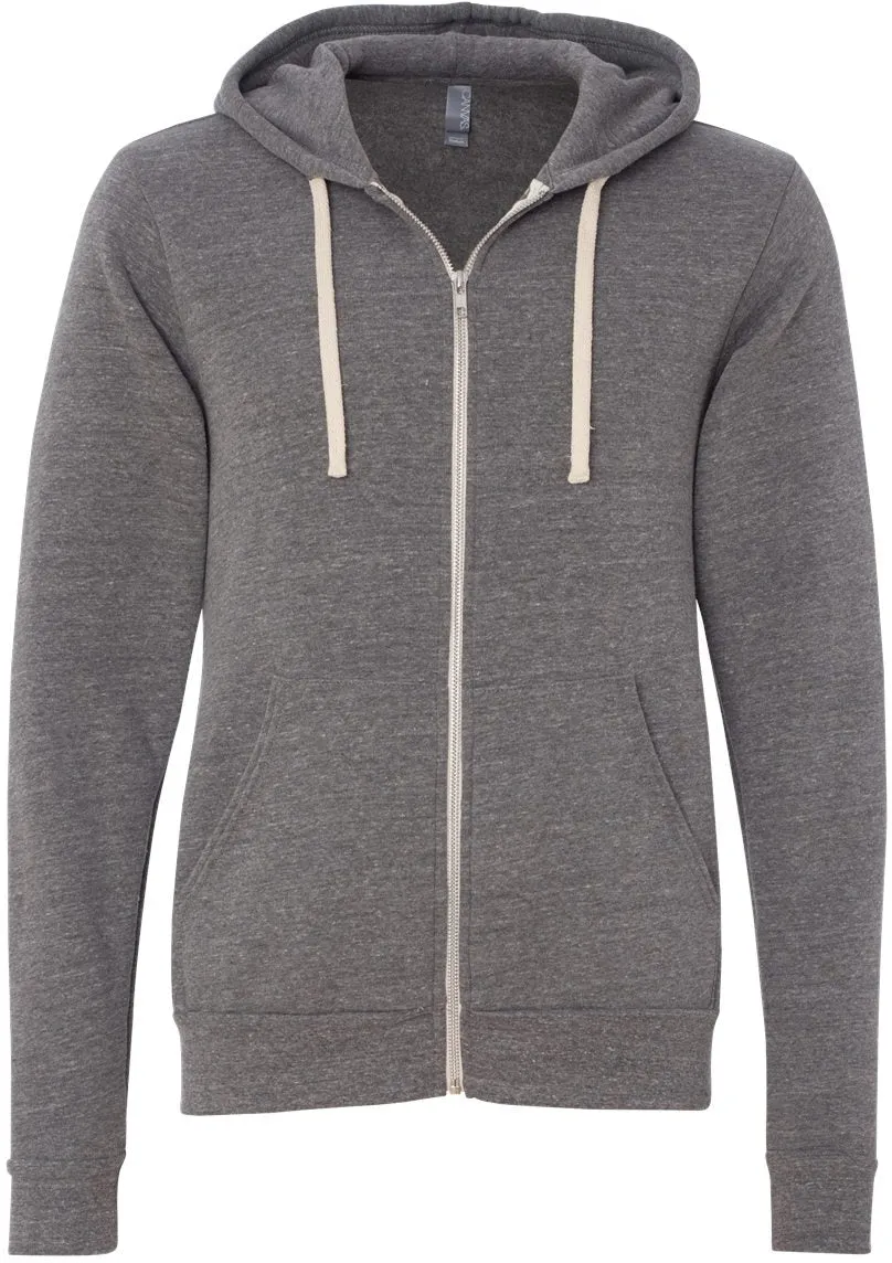 Bella Canvas Unisex Triblend Sponge Fleece Full-Zip Hoodie