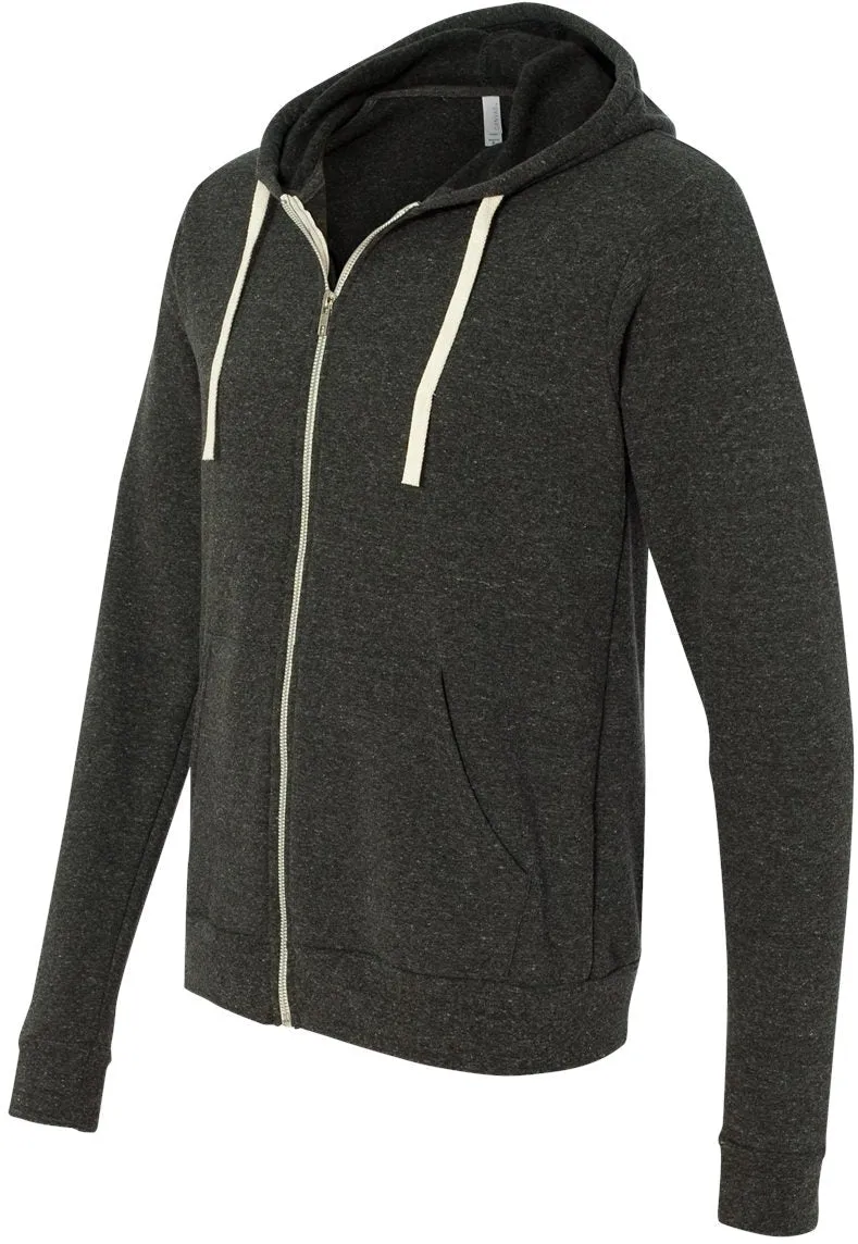 Bella Canvas Unisex Triblend Sponge Fleece Full-Zip Hoodie