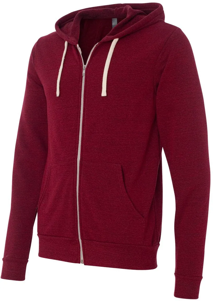 Bella Canvas Unisex Triblend Sponge Fleece Full-Zip Hoodie