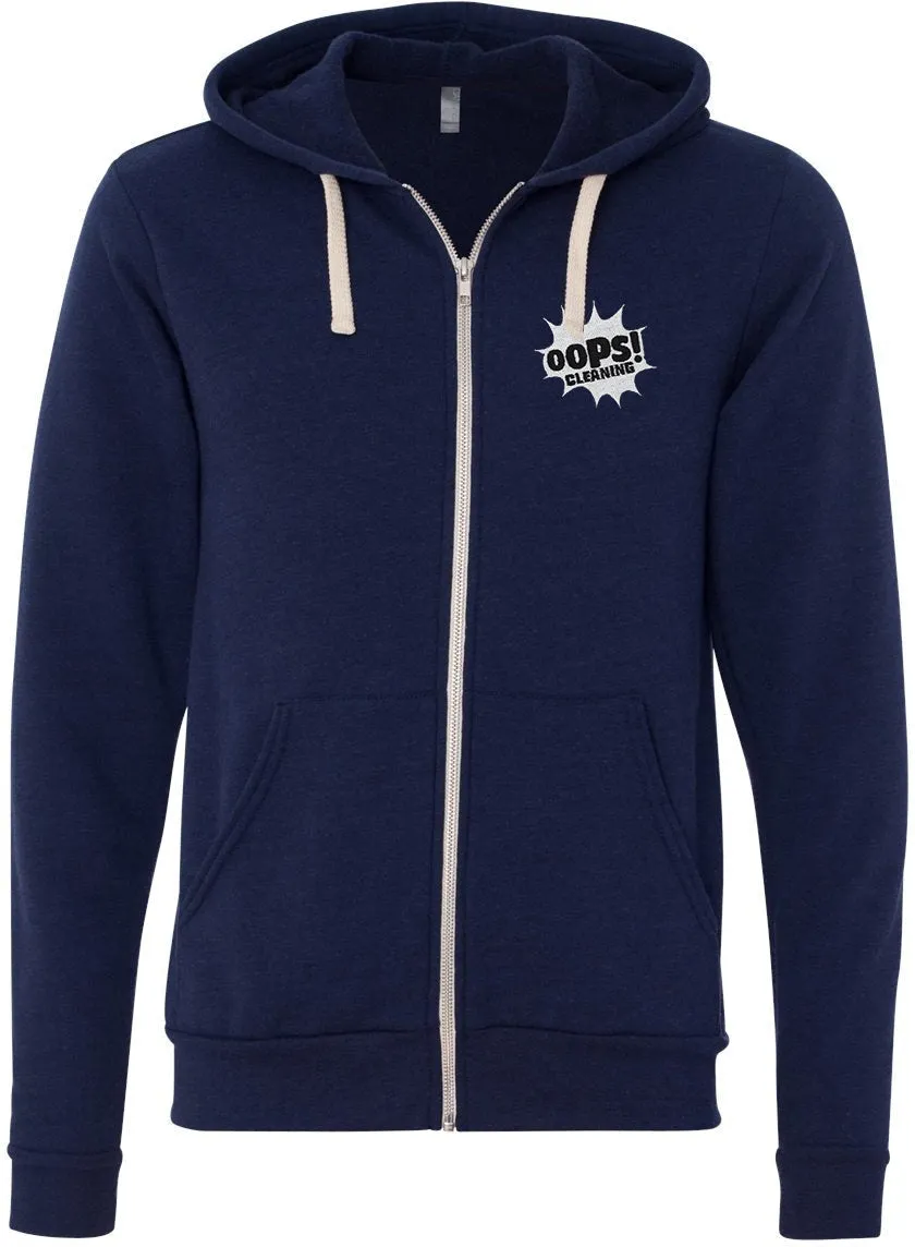Bella Canvas Unisex Triblend Sponge Fleece Full-Zip Hoodie