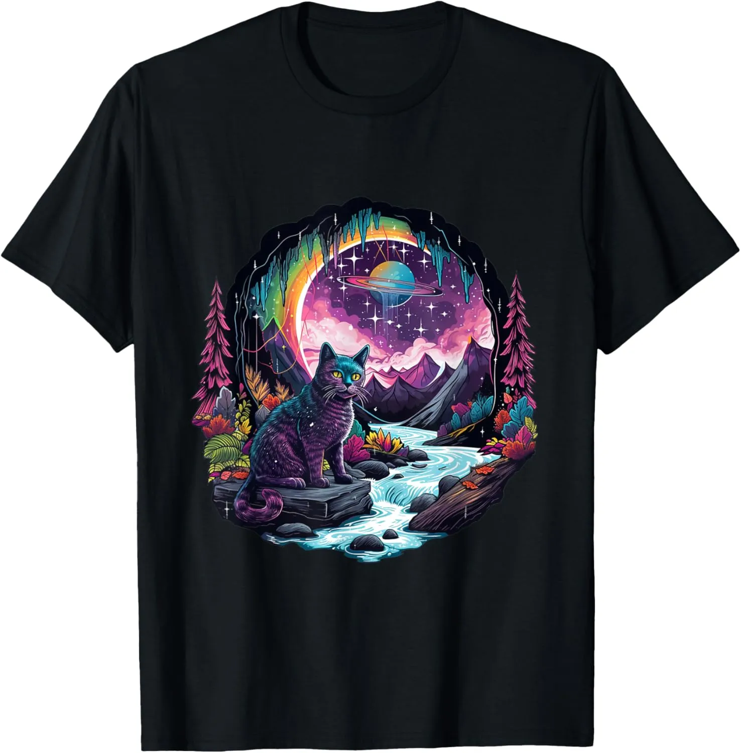 Cat Graphic With A Cute Kitty Animal Face For Pet Lovers T-Shirt