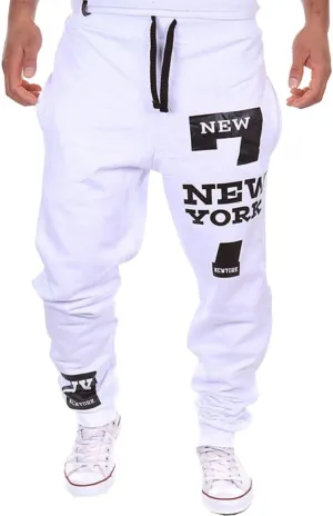 COTTORY Men's Harem Casual Baggy Hiphop Dance Jogger Sweatpants Trousers