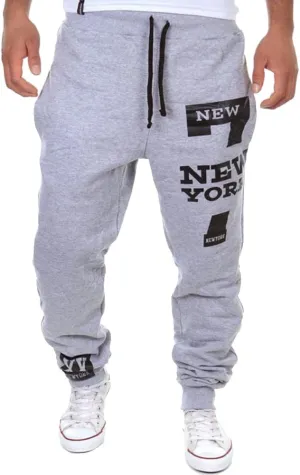 COTTORY Men's Harem Casual Baggy Hiphop Dance Jogger Sweatpants Trousers