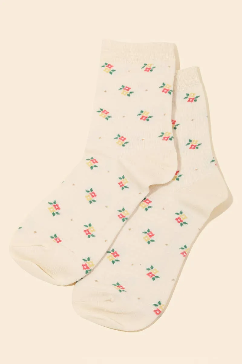 Dainty Flower Socks