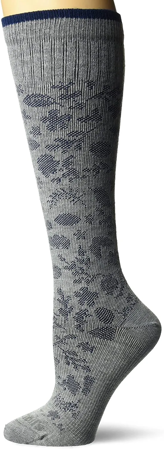 Dr. Scholl's Women's Lace Floral Pattern Fashion Compression Socks