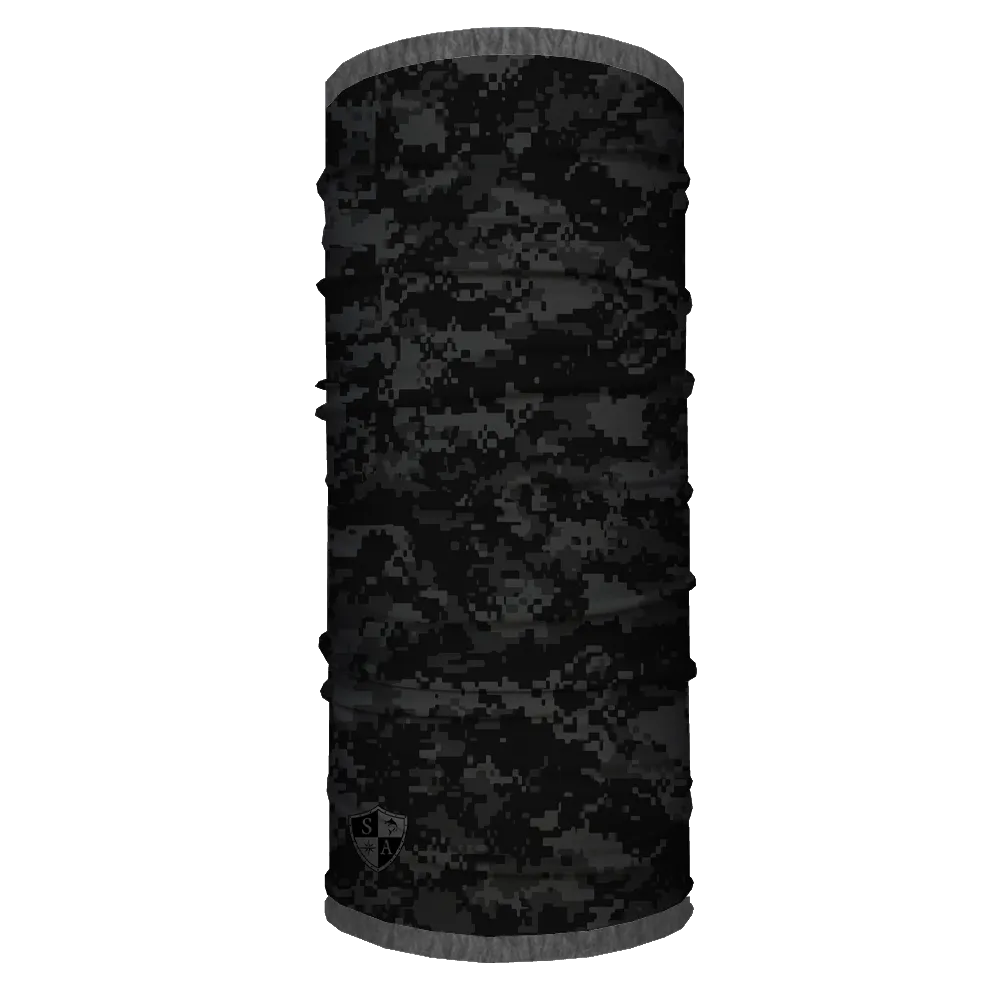 Fleece Face Shields® | Grey Blackout Digi