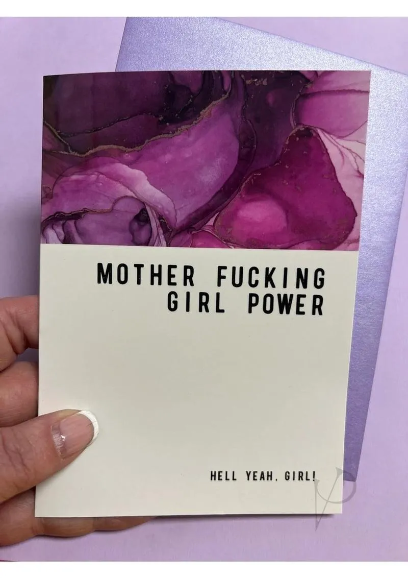 Girl Power Greeting Card
