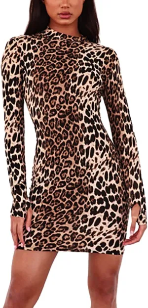 LYKSAW Queen.M Women's Sexy Bodycon Dress Knitting Casual Club Party Slim Short Mini Dress