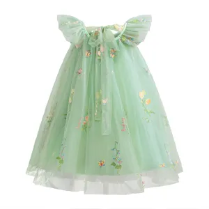 NNJXD Flower Girl's Wedding Dress Lace Sleeveless Tulle Summer Vintage Dresses