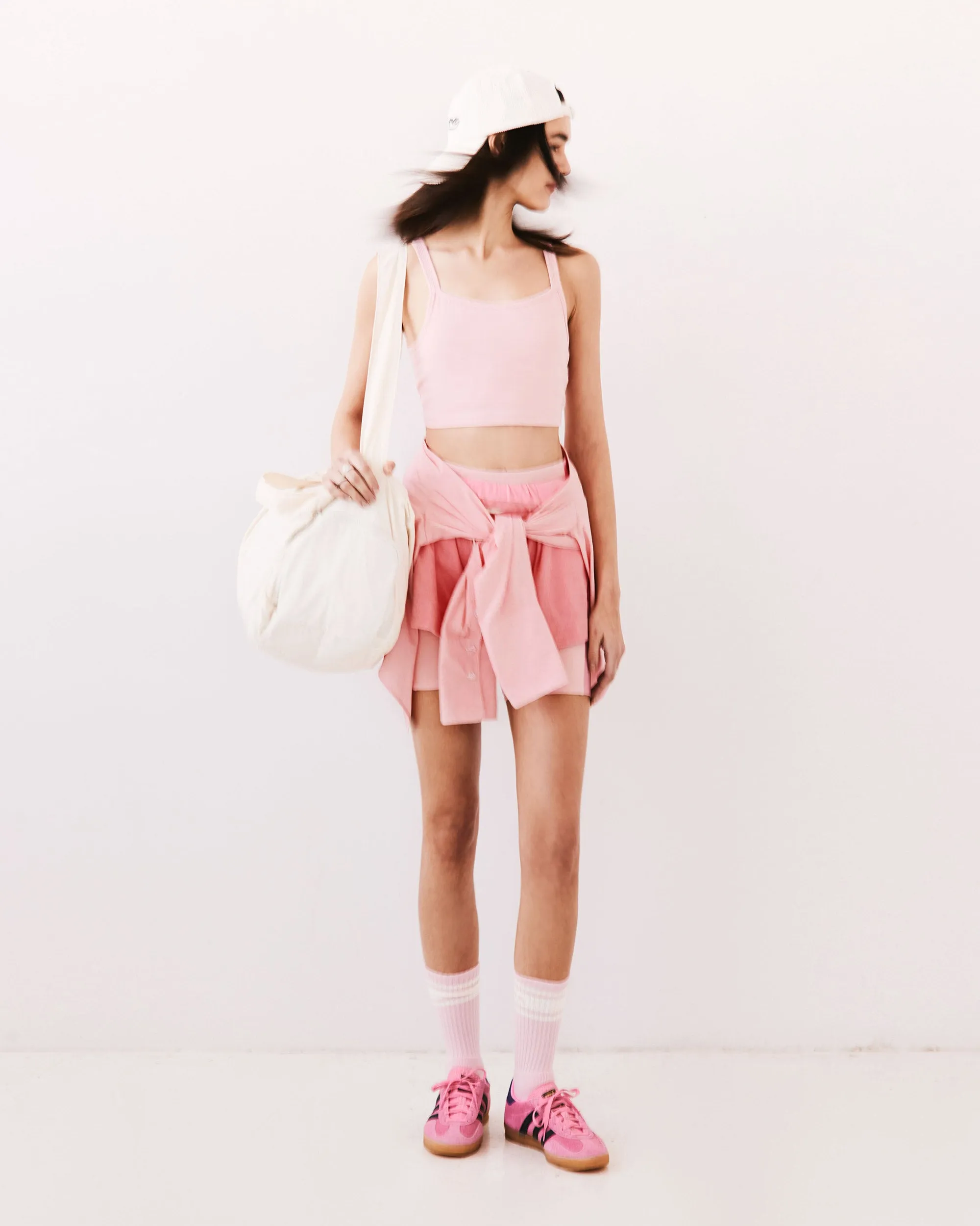 NYLORA SOCKS LIGHT PINK & CREAM COMBO