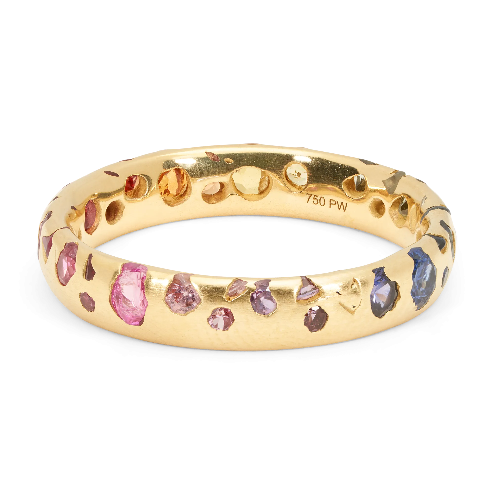 Rainbow Gradient Confetti Ring - Made to Order