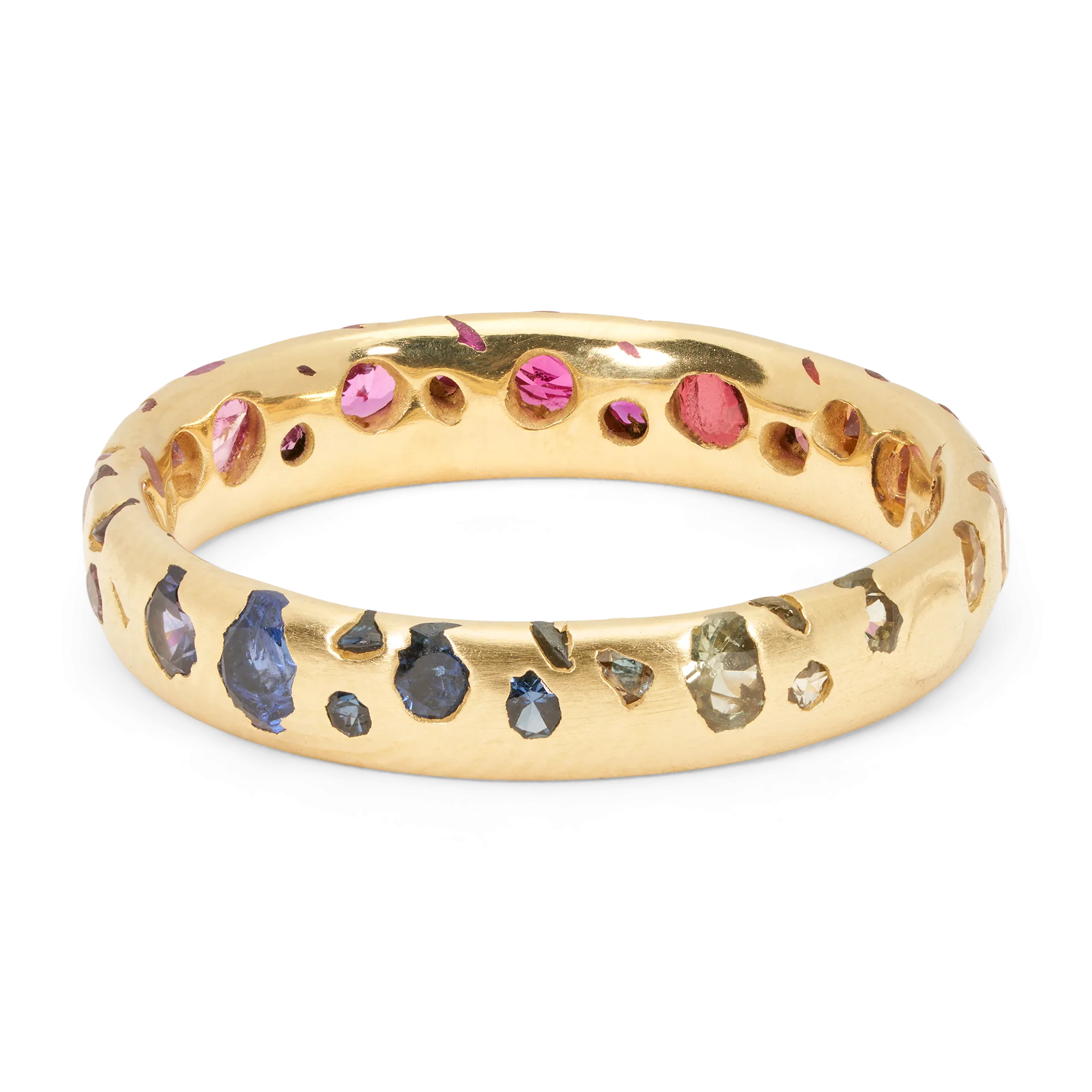 Rainbow Gradient Confetti Ring - Made to Order