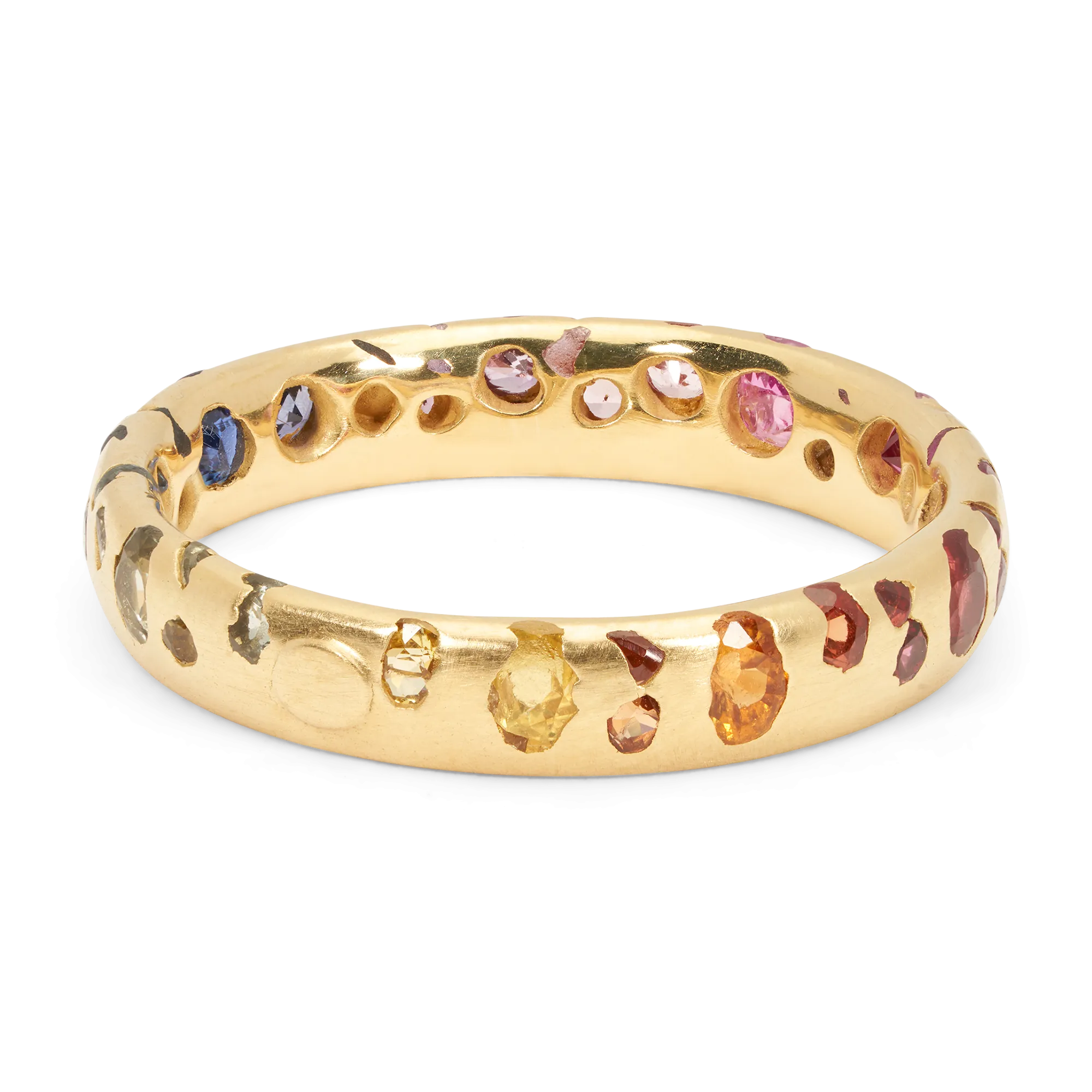 Rainbow Gradient Confetti Ring - Made to Order