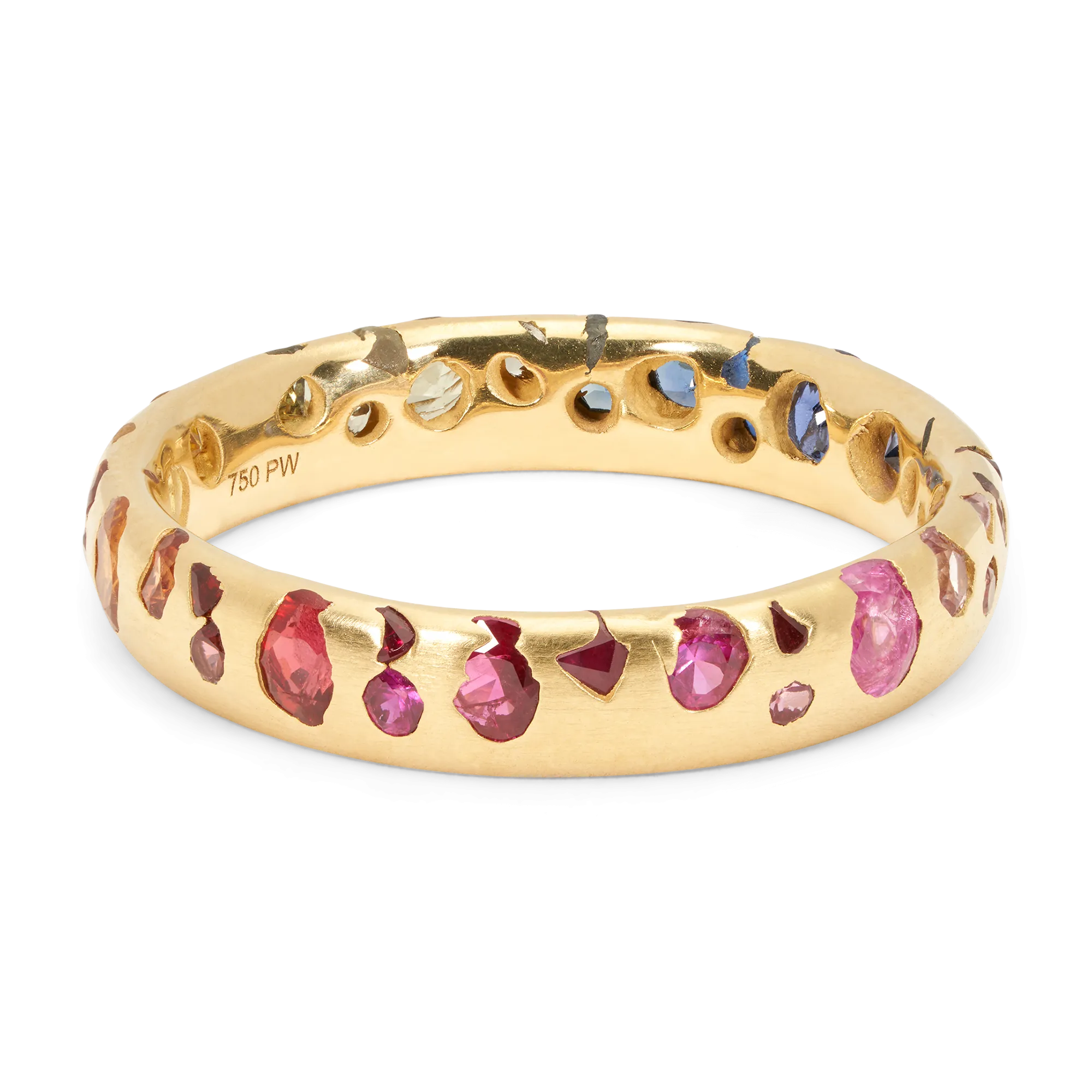 Rainbow Gradient Confetti Ring - Made to Order