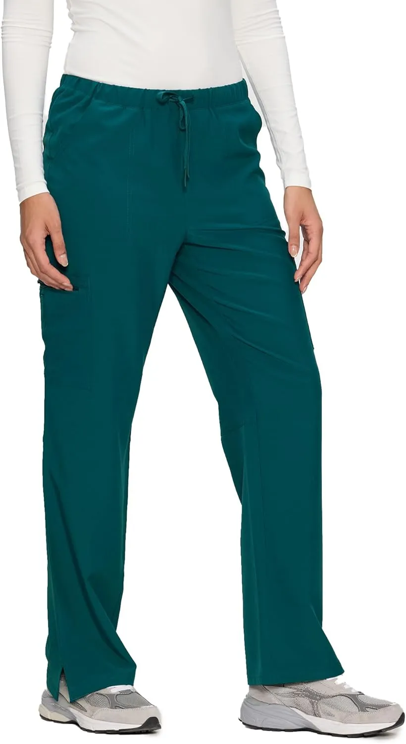 Scrub Pants for Women - Soft Stretch, Cargo Pants Scrubs with 8 Pockets