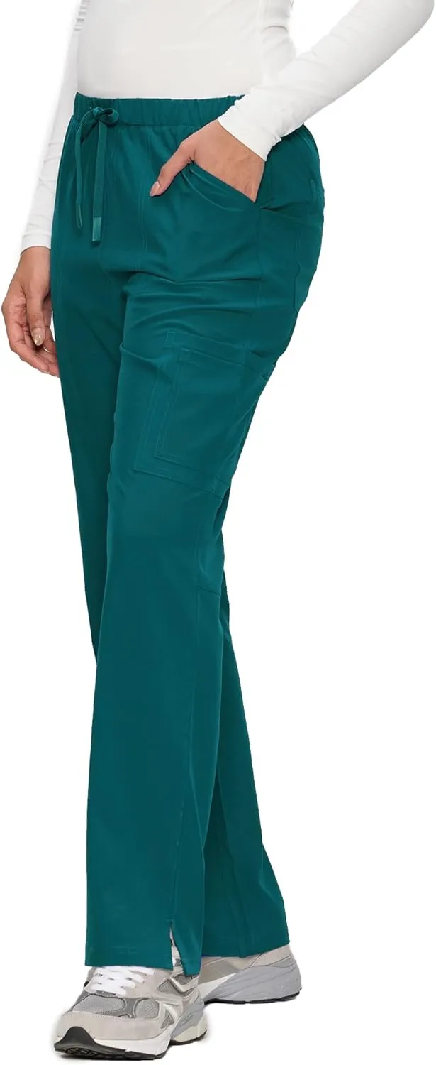 Scrub Pants for Women - Soft Stretch, Cargo Pants Scrubs with 8 Pockets