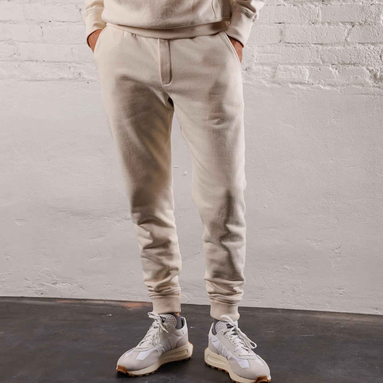 Skyline Heavyweight Fleece Jogger in Oatmeal