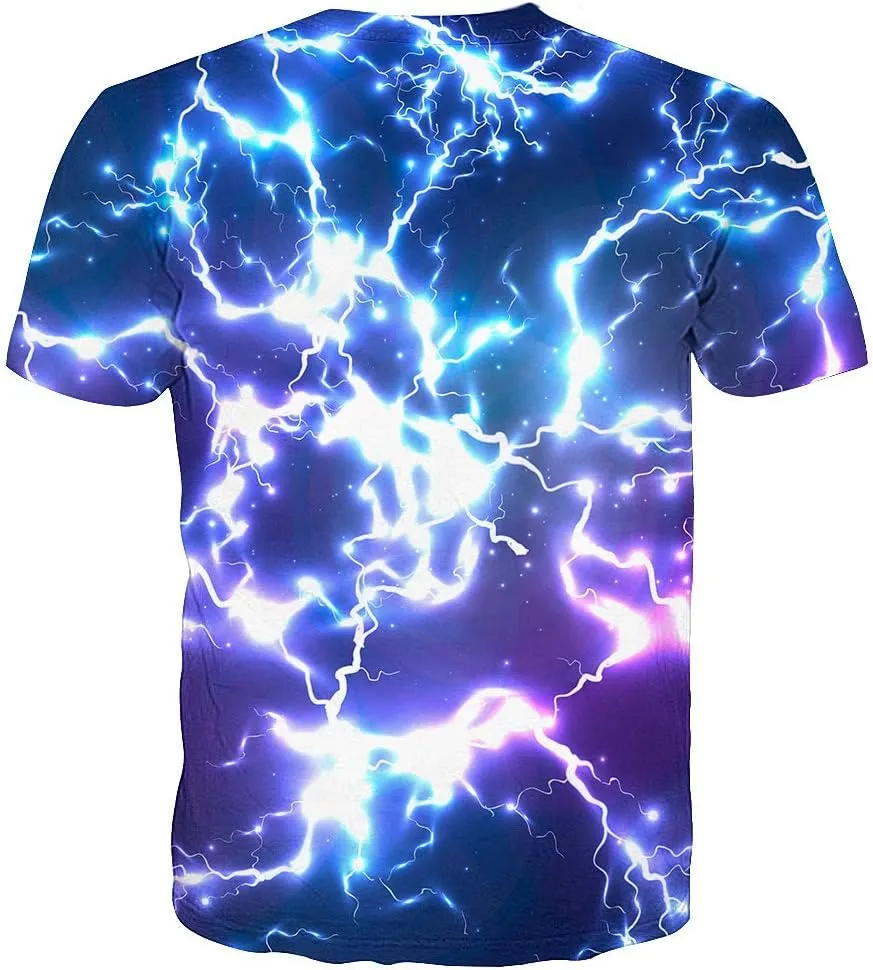 SYAIMN Unisex 3D Pattern Printed Short Sleeve T-Shirts Casual Graphics Tees
