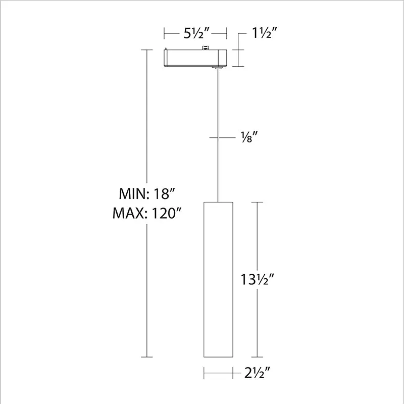 WAC J-PD2020 Silo 20W J Track Pendant, 4000K