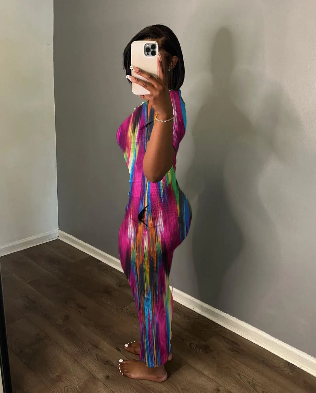Women's Casual Short Sleeve Dress T Shirt Bodycon Dresses Ribbed V Neck Maxi Sundress Basic Party Club Dress with Pocket