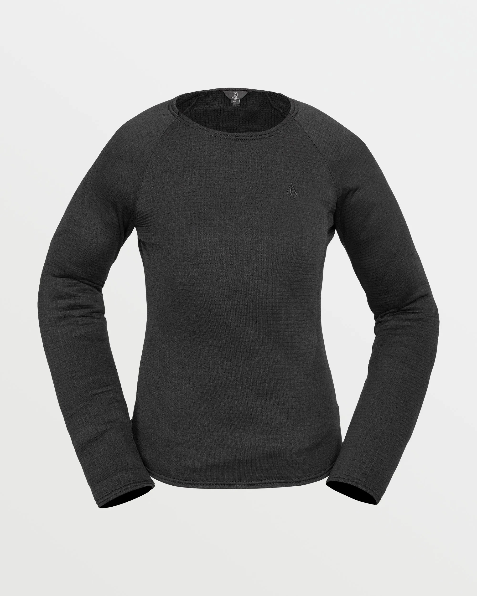 Womens Gridlock Crew Fleece - Black