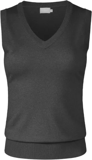 Women's Solid Basic V-Neck Sleeveless Soft Stretch Pullover Sweater Vest Top