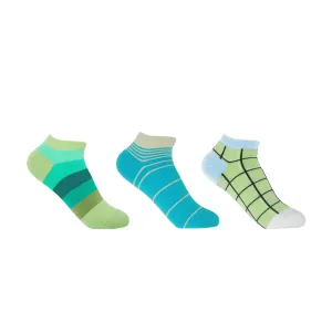 Women's Trainer Sock Bundle - Block Stripe, Retro & Grid