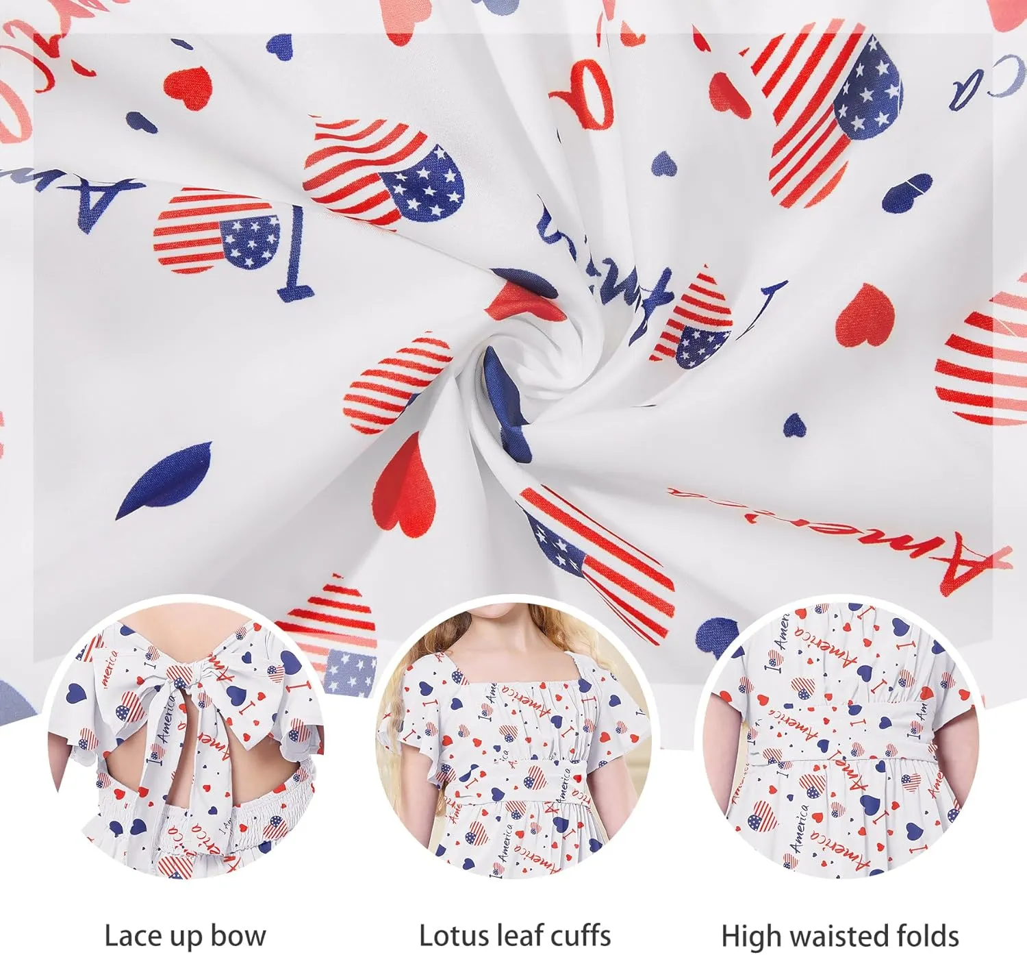 Zando Girls Dresses Tie Back Dress for Girls Ruffle Short Sleeve Dresses Tween Kids Off Shoulder Junior Dress 6-16 Years